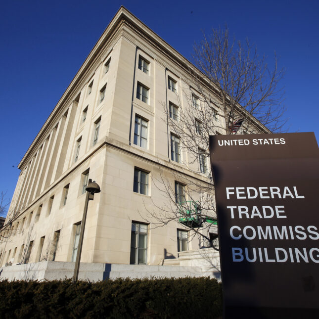 A photograph of The Federal Trade Commission building in Washington